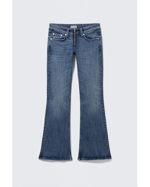 Weekday Blue Hour Low Rise Skinny Bootcut Jeans