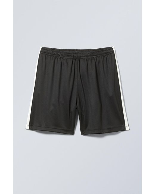 Weekday Black Loose Wide Colour-block Shorts