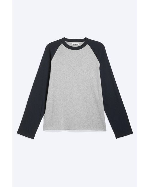 Weekday Gray Raglan Long-Sleeve for men