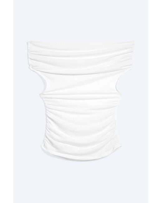 Weekday White Open Back Top
