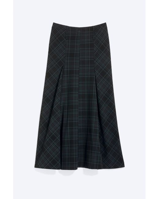 Weekday Gray Flared Low Waist Maxi Skirt