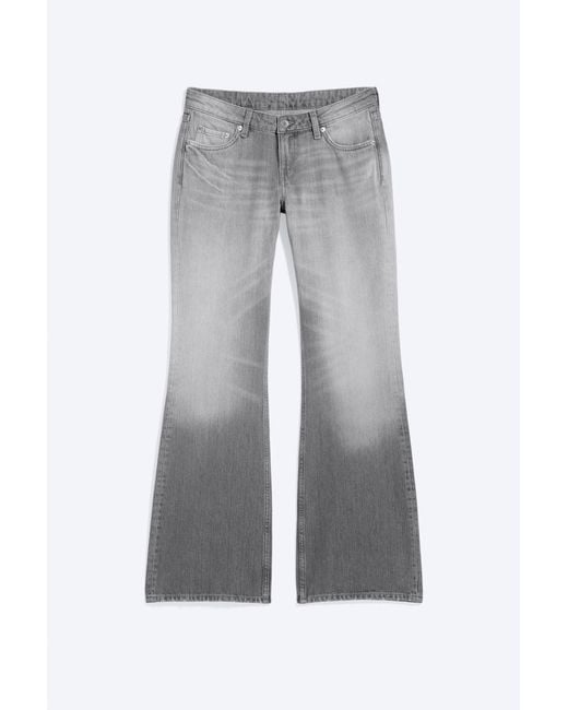Weekday Blue Nova Low Rise Slim Bootcut Jeans