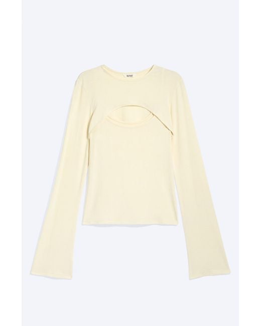 Monki White Layered Two-Piece Bolero Long-Sleeve