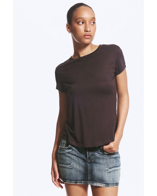 Monki Black Regular Fit Viscose Shirt