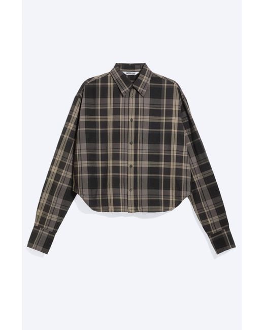 Weekday Black Boxy Buttoned Shirt for men