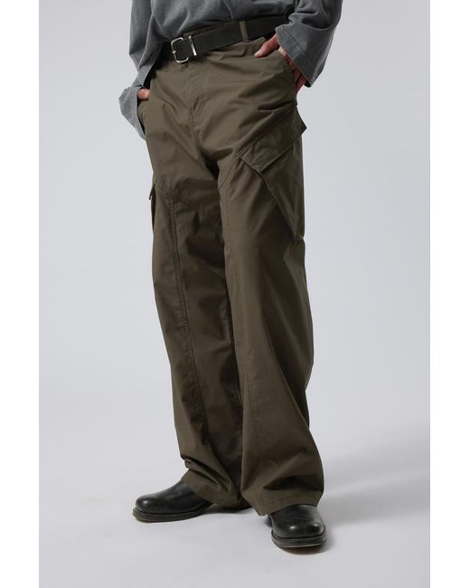 Weekday Multicolor Astro Loose Asymmetric Cargo Trousers for men