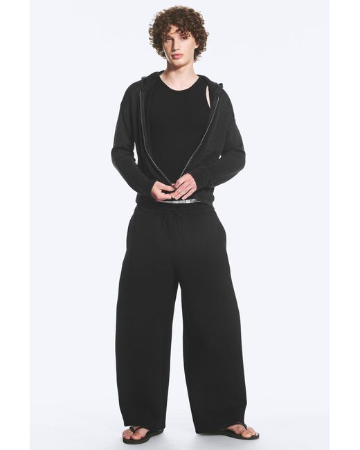 Weekday Black Cody Scuba Sweatpants for men