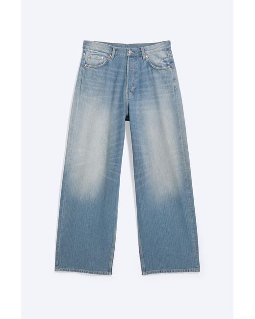 Weekday Blue Astro Mid Rise Loose Baggy Jeans for men