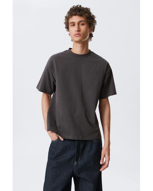 Weekday Natural Great Boxy Heavyweight T-Shirt for men