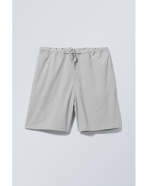 Weekday Blue Parachute Loose Shorts for men