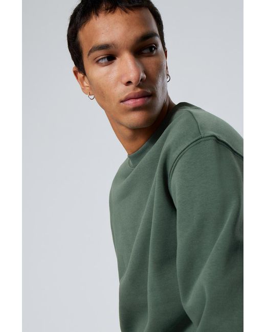 Weekday Sweatshirt Standard in Green für Herren