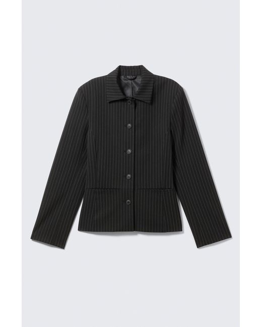 Weekday Blue Lean Buttoned Jacket
