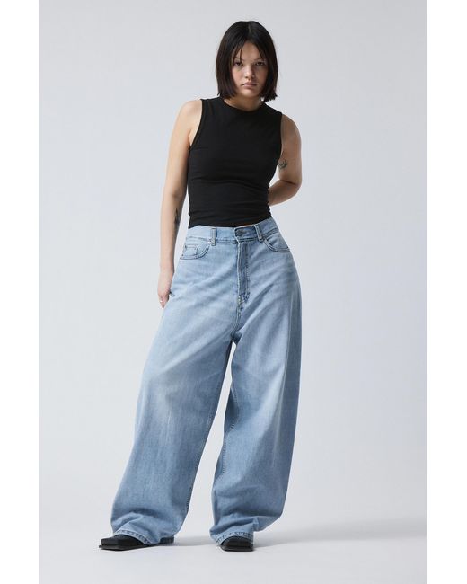 Weekday Astro Loose Baggy Jeans in Blue | Lyst UK