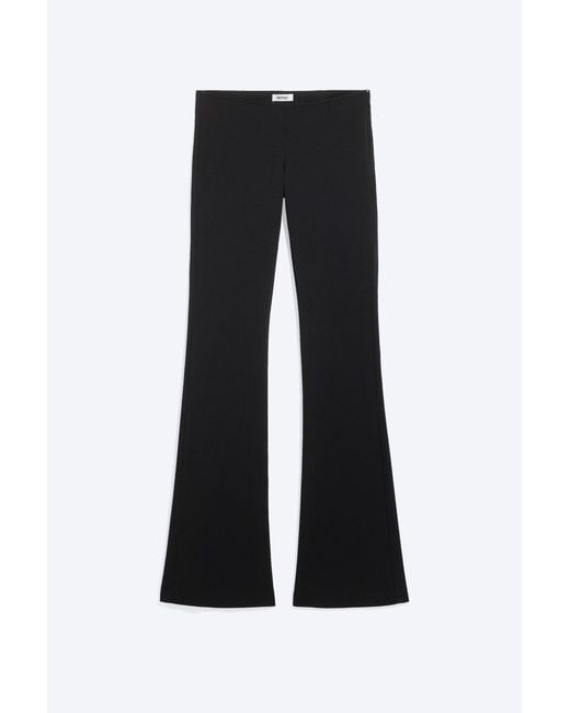 Monki Black Low Rise Bootcut Trouser