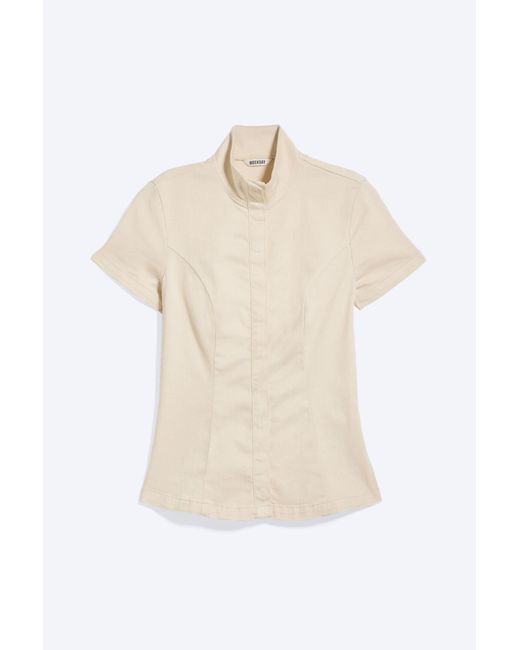 Weekday White Fitted Cotton Top