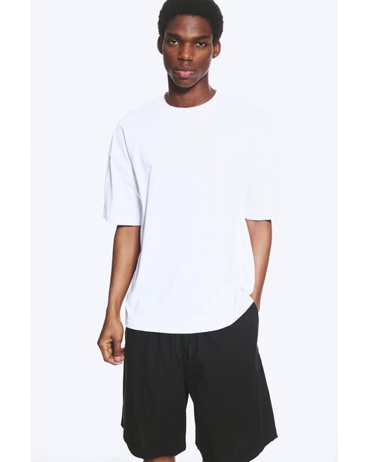 Weekday White Oversized Boxy T-Shirt for men