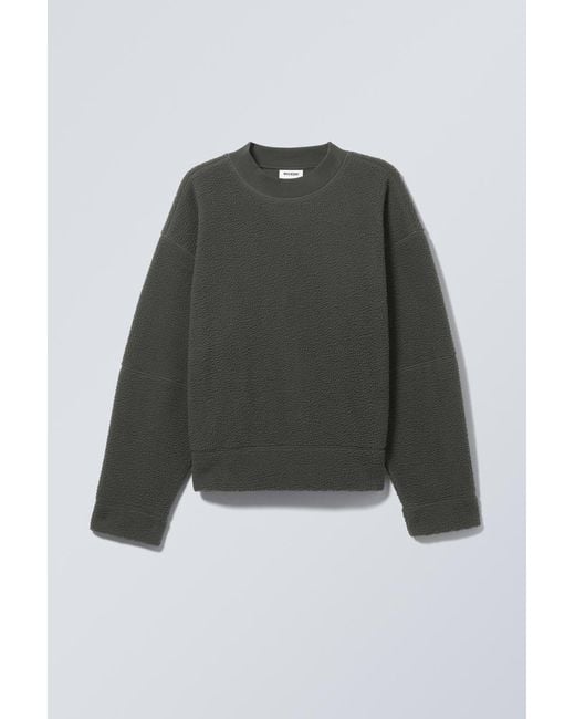 Weekday Gray Fleece Sweatshirt for men