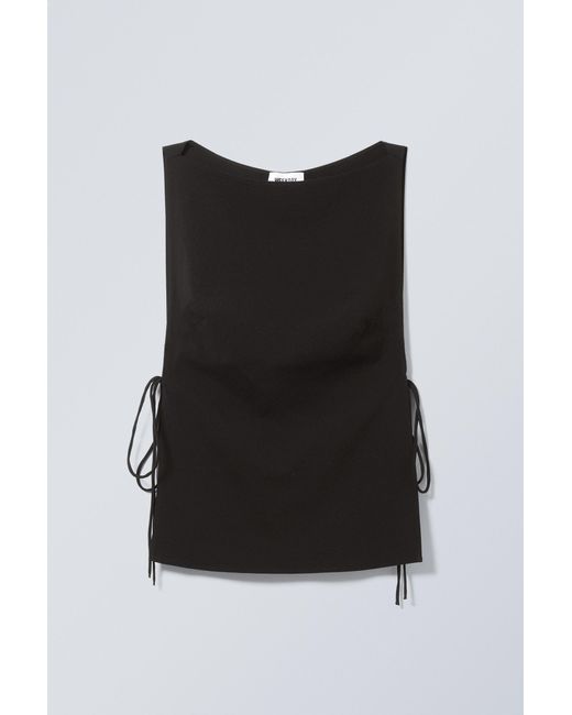 Weekday Black Cintia Tank Top