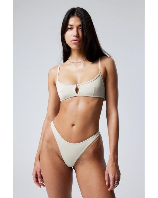 Weekday White Brazilian Mini Bikini Bottom