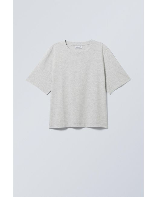 Weekday Gray Perfect Boxy T-shirt