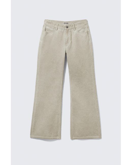 Weekday Multicolor Low Rise Loose Bootcut Trousers