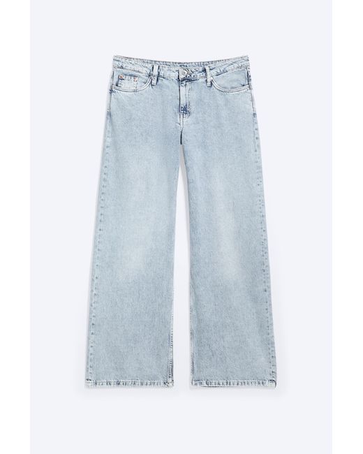 Weekday Blue Imoo Low Rise Loose Wide Jeans