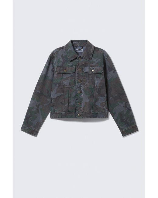 Weekday Gray Gia F Relaxed Cotton Trucker Jacket for men