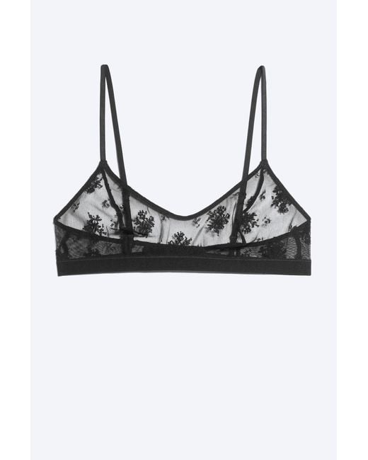 Weekday Black Scooped Soft Plunge Bra