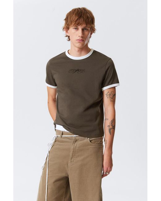 Weekday Brown Graphic T-Shirt
