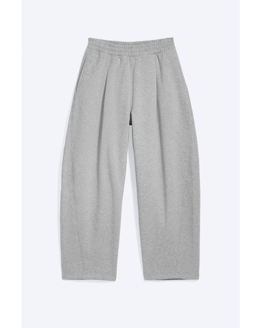 Weekday Gray Loose Pleated Sweatpants for men