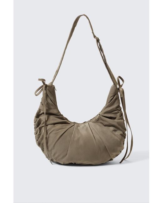 Weekday Ruched Crossbody Bag in Black | Lyst UK