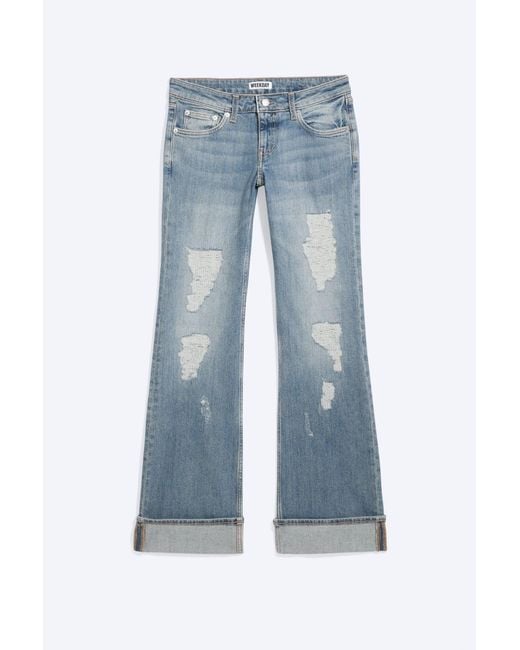 Weekday Multicolor Ember Low Rise Slim Fit Bootcut Jeans