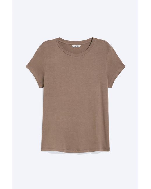 Monki Brown Regular Fit Viscose Shirt