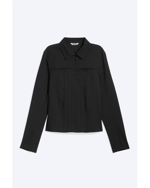 Weekday Black Slim Fit A-Line Longsleeve