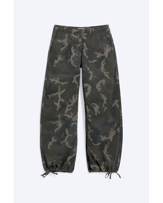 Weekday Multicolor Low Rise Baggy Ripstop Trousers
