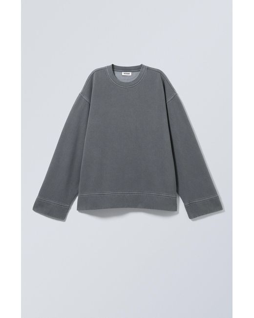 Weekday Gray Oversized Heavyweight Sweatshirt