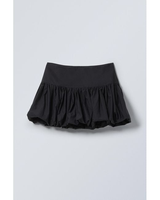 Weekday Black Balloon Mini Skirt