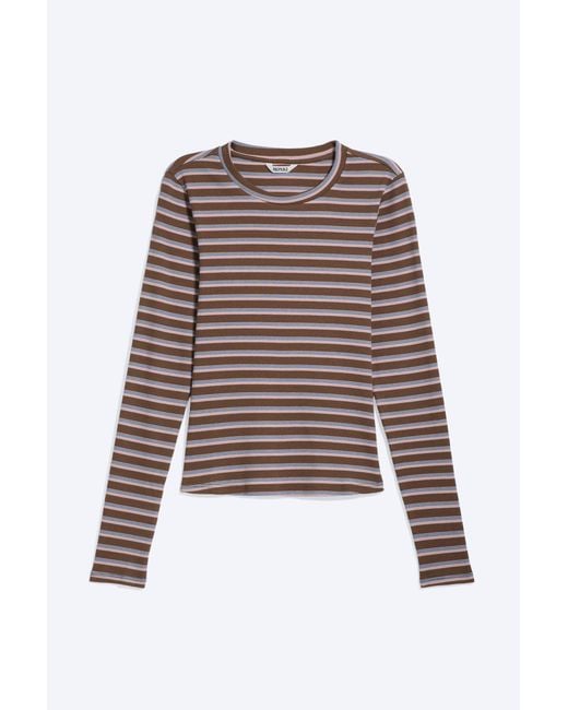 Monki Multicolor Tight Ribbed Long-Sleeve