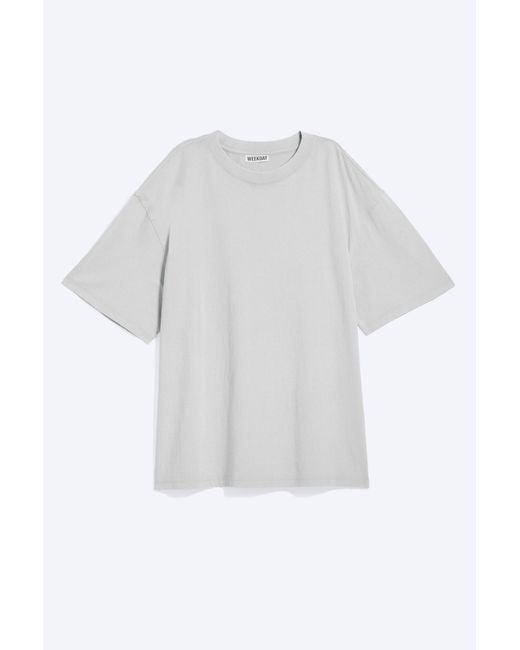 Weekday White Relaxed T-Shirt