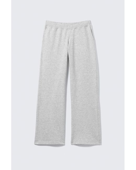 Weekday Gray Low Rise Terry Sweatpants