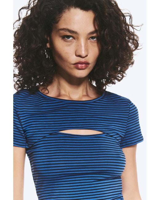 Weekday Blue Layered Two-Piece Bolero Top