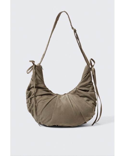 Weekday Black Gathered Crossbody Bag