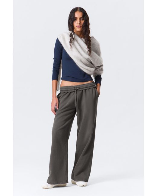 Weekday Gray Loose Long Heavyweight Sweatpants