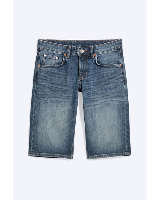Weekday Blue Planet Slim Low Rise Denim Shorts