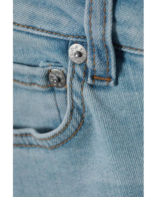 Weekday Blue Twig Curve Jeans Mit Mittelhohem Bund Und Geradem Bein
