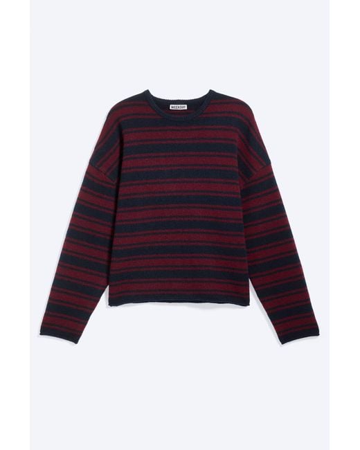 Weekday Blue Boxy Knitted Jumper for men