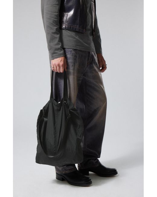 Weekday Black Noa Tote Bag for men
