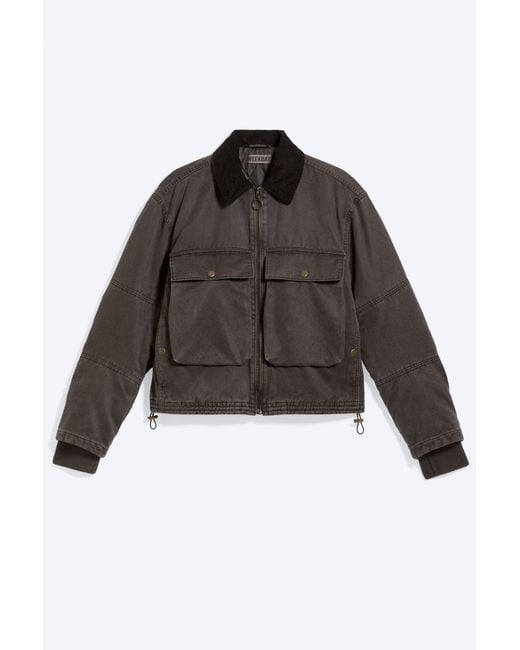 Weekday Black Transitional Drawstring Jacket for men