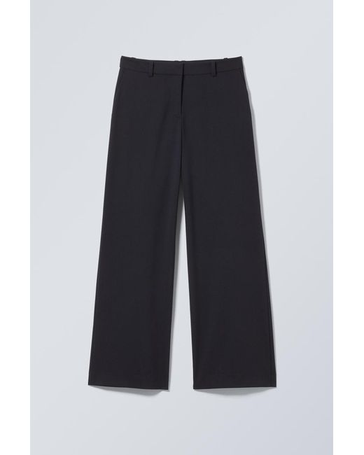 Weekday Blue Anzughose Mit Niedrigem Bund Und Geradem Bein