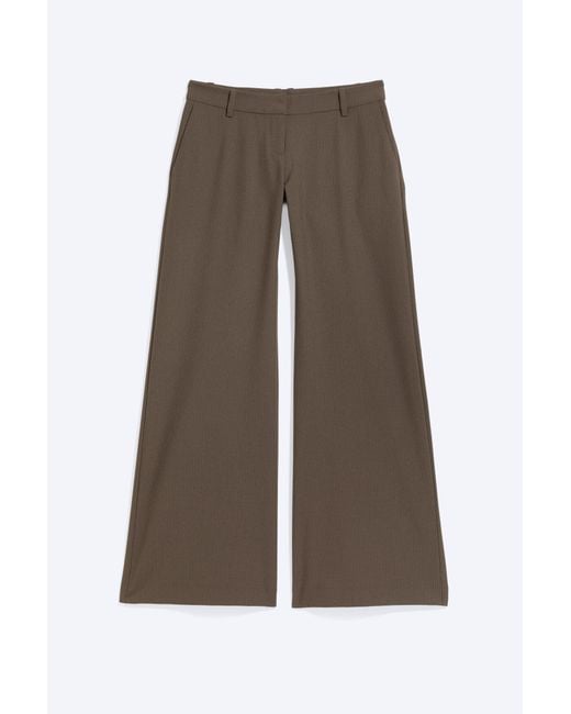 Weekday White Low Flared Suit Trousers